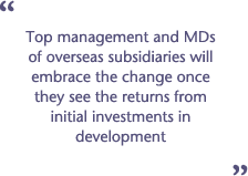 Building a truly global management - Change