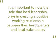 Leadership under pressure - Role of local leadership