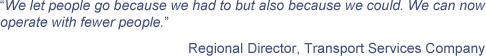 Quote - Restructuring is an opportunity Quote - Restructuring is an opportunity