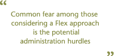 Merging Benefits with Flex - Concerns with Flex