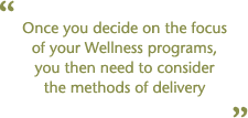 Promoting Wellness in Asia - Program Focus