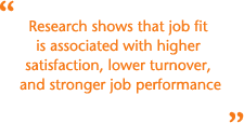 Leading talent in a crisis economy - Job Fit