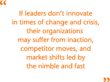 Upside of crisis - Change leadership