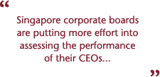 Boards focus on their ceo's - Performance