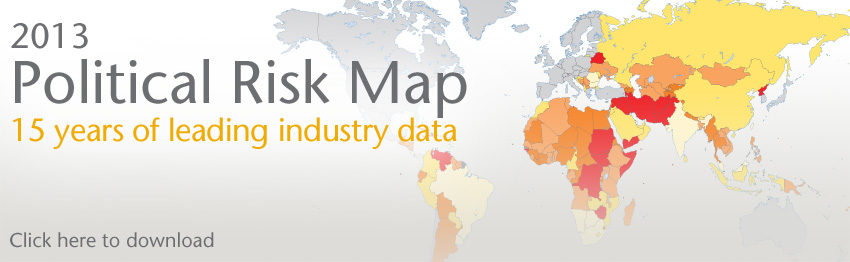 Aon's 2013 Interactive Political Risk Map