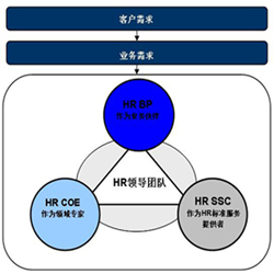  HR职能划分三支柱模型(COE\/SSC\/HRBP)