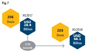 India has seen unprecedented M&A activity in the first half (H1) 2018
