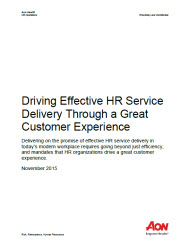Driving Effective HR Service Delivery White Paper