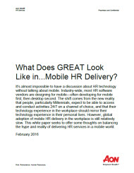 Mobile HR Delivery White Paper