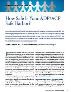 How Safe Is Your ADP/ACP Safe Harbor?