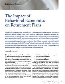 2The Impact of Behavorial Economics on Retirement Plans