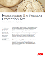 Reassessing the Pension Protection Act