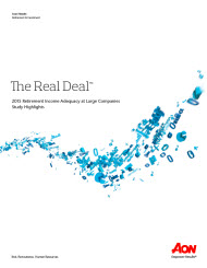 The Real Deal: 2015 Retirement Income Adequacy at Large Companies