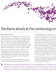 The Paris attack & the continuing evolution of terrorism