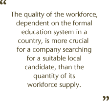 People Risks - Quality of Workforce