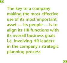 Closing the gap between HR and business: HR's involvement