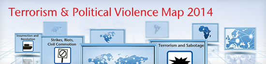 Terrorism & Political Violence Map 2014 | Aon