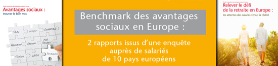 Benchmark des avantages sociaux en Europe