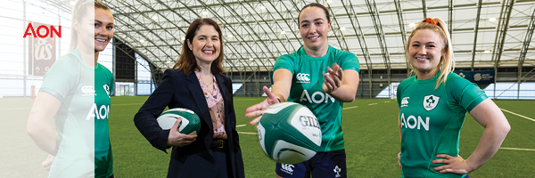 Aon Announces Continued Commitment as Principal Sponsor of the Irish Women’s Rugby Team