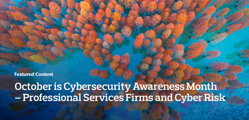 October is Cybersecurity Awareness Month – Professional Services Firms and Cyber Risk