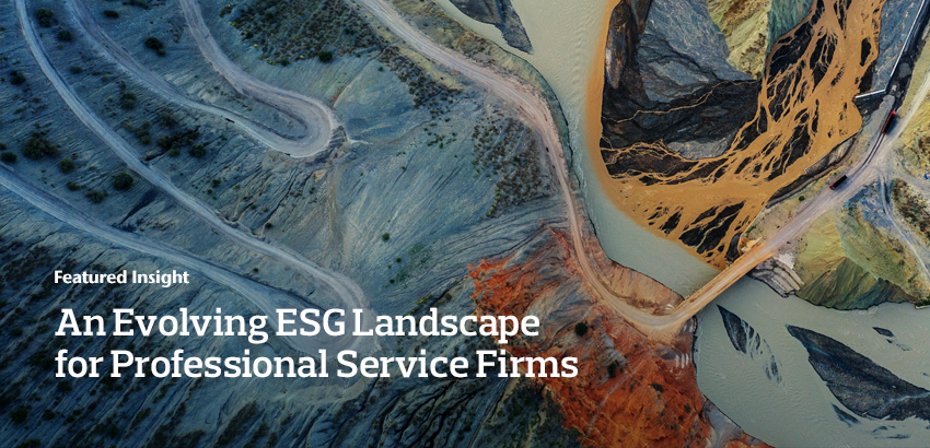 An Evolving ESG Landscape for Professional Service Firms