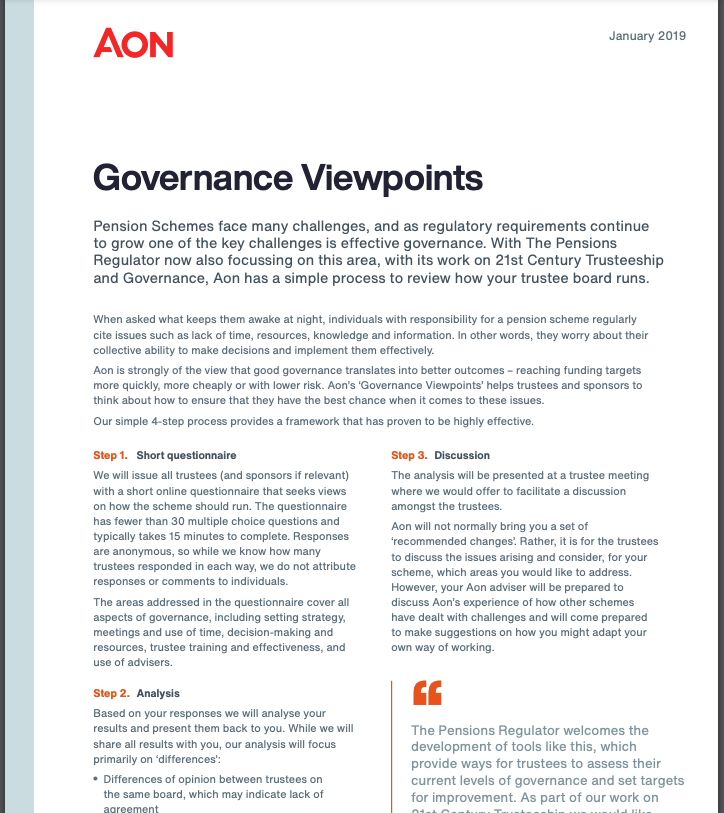 Governance Viewpoints
