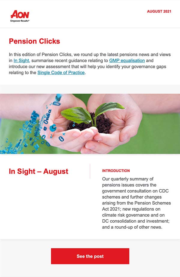 Pension Clicks Newsletter