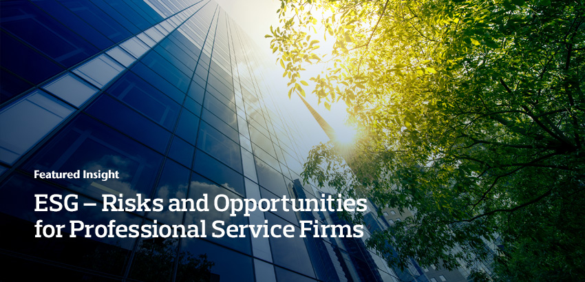Aon | Professional Services - ESG – Risks and Opportunities for Professional  Service Firms