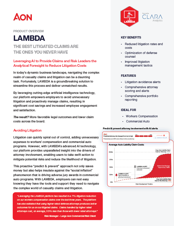 LAMBDA Product Sheet Litigation Final APR 2023