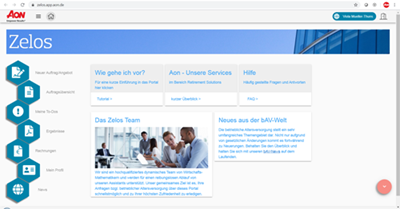 Zelos, Actuarial Services Portal von Aon