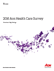 2016 Aon Health Care Survey