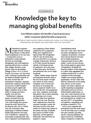 Knowledge the key to managing global benefits